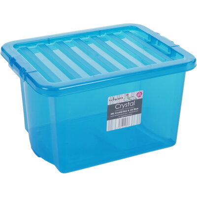 Box s vekom 24l úložný modrý WHAM