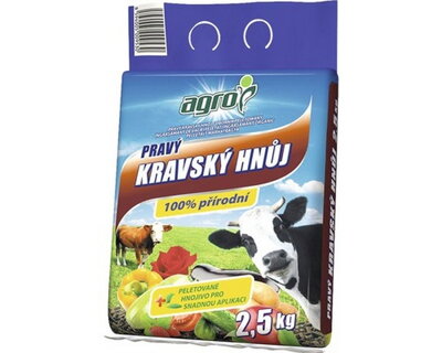 Hnojivo Pravý kravský hnoj 2,5 kg Agro
