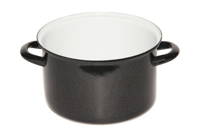 Hrniec 1,2 l smaltovaný ø 14 cm STANDARD BELIS čierny