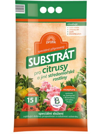 Subsrát pre citrusy profik supresívny FO 15 l