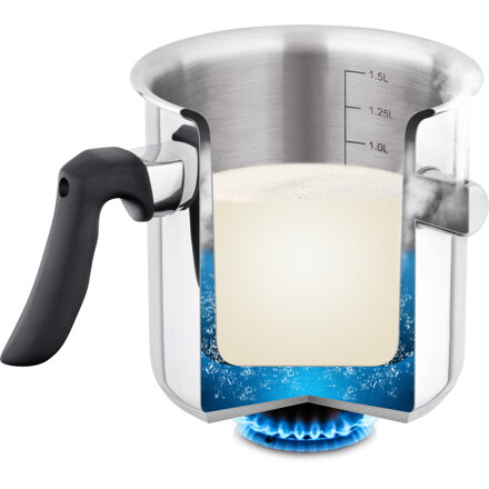 Mliekovar 1,5 l nerez LAIT LAMART 