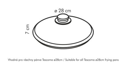 Sklenená pokrievka UNICOVER ø 28 cm