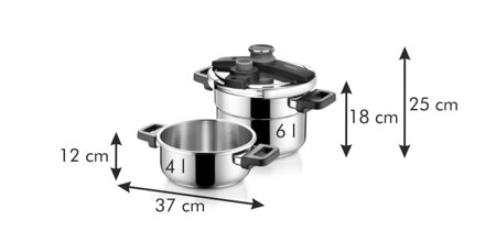 Tlakový hrniec ULTIMA DUO 4.0 l a 6.0 l