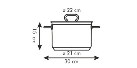 Hrniec 5,5l HOME PROFI s pokrievkou ø22 cm 