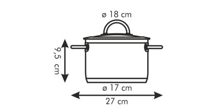 Kastról 2 l VISION s pokrievkou ø18 cm 