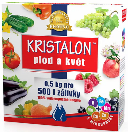 Hnojivo na plody a kvety Kristalon 500 g