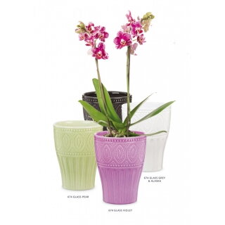 Kvetináč Ethno Glass 17 cm keramický zelený