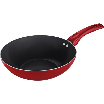 Wok panvica ø 28 cm červená ECOLOR LAMART