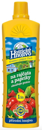 Hnojivo na rajčiaky a papriky s guánom HOŠTICKÉ 1 l