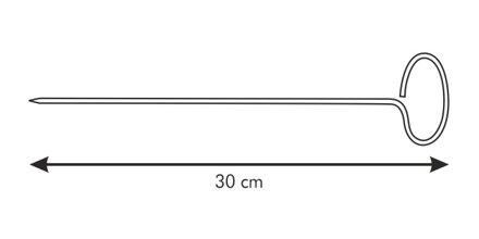 Ihly na špíz PRESTO 30 cm 6 ks