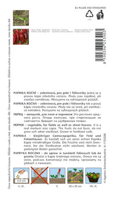 Paprika zeleninová kapia Radmila F1