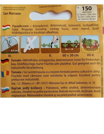 Paradajky kríčkové SAN MARZANO