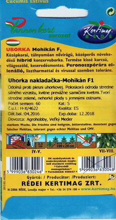 Uhorka nakladačka MOHIKÁN F1 maďarská
