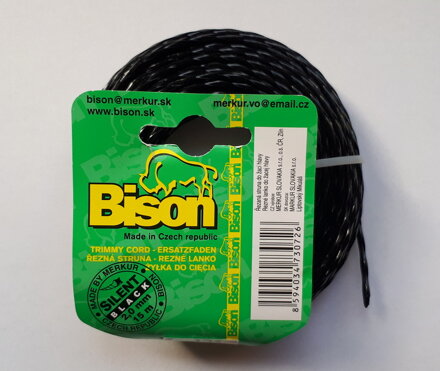 Struna na kosenie 2,0 mm x 15 m BISON SILENT hranatá točená
