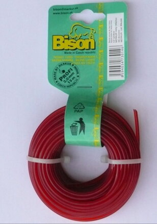 Struna na kosenie 3,0 mm x 15 m BISON PROFI okrúhla