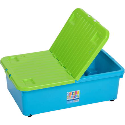 Box so sklápacím vekom 32l modrý WHAM