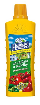 Hnojivo na rajčiaky a papriky s guánom HOŠTICKÉ 500 ml